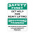 Safety First Heavy Lift Get Help Hazard Sign Safety Slogans Vinyl Sticker Decal 8 inch