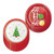 Metallic Red Christmas Tree  and  Ho Ho Ho Holiday Dessert Plate Set  Serves 24