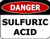 Top Shelf Novelties Danger Sulfuric Acid Laminated OSHA Safety Sign SP1910