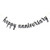 Happy Anniversary Banner for Birthday Wedding Anniversary Happy Birthday Banner Party Decoration Supplies Black Glitter