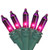 50-Count Purple Mini Christmas Light Set 10ft Green Wire