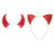 Lurrose 2Pcs Halloween Sequins Devil Horns Headbands Cat Ears Sequin Hair Hoops Cosplay Masquerade Props Holiday Party Headband Costume Dress up Accessories  Red