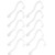 10Pcs/5 Pair Acrylic Sandal Shoe Store Shoe Retail Shop Display Stand Shoe Supports Shaper Forms Inserts ,Clear