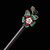 Hair Stick Wooden Hair Accessories Chinese Retro Hairpins Flower Decor Hair Sticks Vintage Chinese Hair Chopstick Retro Hair Fork Blue Flower
