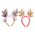 LUOEM 2 Pcs Christmas Reindeer Antlers Headband Reindeer Headband with Ears Xmas Headwear Accessories for Christmas Easter Masquerade Cosplay Party Gift