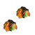 Aminco International Chicago Blackhawks Post Stud Logo Earring Set NHL Charm