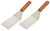 Ifavor Stainless Steel Spatula for BBQ Grill - 7/12-Inch Square End Spatulas with Wooden Handle (2)
