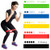 TUOLONG Resistance Loop Exercise Bands Set for Legs Glutes Arms Physio Pilates Yoga with 5 Resistance Levels Strength-Carry Bag Included Workout at Home