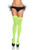 Leg Avenue Womens Solid Hue Thigh Highs Neon Green One Size