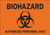 Brady 22211 Plastic Biohazard Sign 7 inch X 10 inch Legend  inchAuthorized Personnel Only  with Picto  inch