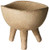 Creative Co-op Small Matte Taupe Terracotta Footed Planter