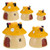 EXCEART 5Pcs Miniature Ornaments Set Resin Mini Mushroom House for Fairy Garden Decor Micro Landscape Decoration Moss Dollhouse
