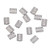 PH PandaHall 200pcs Rectangle Spacer Beads Tibetan Alloy Platinum Metal Jewelry Spacers for Bracelet Necklace DIY Jewelry Making 7.5x5.5mm Hole 1mm