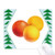 Orange Pill Health Care Products Pattern Mouse Pad Green Pine Tree Rubber Mat