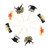 VALICLUD 20pcs Congrats Grad Cake Topper Graduation Cupcake Topers Grad Cap Mini Cake Decorations for Class of 2021 Graduation Party Supplies