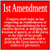 U.S. Custom Stickers 1st Amendment Definition Sticker 4 inch