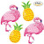 40inch 4Pack Beach Summer Tropical Party Theme Flamingo and Pineapple balloons For Children Birthday Party Decorations Flamingo Party Supplies Hawaiian Luau Party Table Decorations Flamingo Party Deor