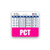 PCT Badge Buddy Horizontal w Height  and  Weight Conversion Charts  Standard Pink