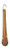 B and P Lamp 4 inch Amber Color Teardrop Pendalogue