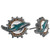 NFL Officially Licensed Logo Stud Earrings  Miami Dolphins