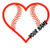 Custom Baseball Heart with Name Decal   Vinyl Sticker for Yeti Cup Tumbler Laptop Car Window Accessories   You Choose Size and Colors Glitter Options Available
