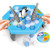 VKOPA Crashed ice game Puzzle table games penguin ice pounding penguin ice cubes save penguin knock ice block wall toys desktop paternity interactive game