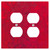 Moonlight Printing Marble Red Pattern Texture Background 2 Duplex Electrical Outlet Wall Plate  4.56 x 4.5in
