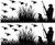 Duck Hunting - Cake Side Strip - Edible Cake Cupcake Party Topper - D22508