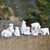 KUDES Mini Animals Miniature Figurines Fairy Garden Miniature Ornaments Accessories for Moss Landscape DIY Terrarium Crafts Home Decor  Polar Bear