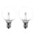 SUNTHIN 2 Pack RGB G40 Bulb for Color Changing Globe String Light