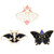 Butterfly Enamel Pins Set Cool Horror Enamel Lapel Pins Brooches for Backpacks Steampunk Badge Jewelry for Women  2 butterfly pins