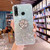 PHEZEN for Huawei P30 Lite Case Bling Glitter Clear Sparkle Case for Women GirlsShiny Star Slim Soft Silicone Gel TPU Rubber Bumper Phone Case Cover with Ring Kickstand for Huawei P30 LiteGreen