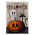MONORD Happy Halloween Ghost Pumpkin Black Cat Garden Flag Vertical Double Sided Halloween Jack-o-Lantern Cat Yard Outdoor Decor 12 x 18 Inch