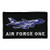 Air Force One - USAF 2 inch x 3 inch Hook  and  Loop 2 Piece Black Patch 73567