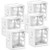 6 Pieces 1 Inch Blind Brackets White Profile Box Mounting Bracket Window Blinds Headrail Bracket White