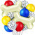44 Pieces Dog Themed Balloons Decoration Including 40 Colorful Latex Balloons Dog Paw Print Balloons and 4 Bone Shaped Aluminum Foil Balloons Party Accessories for Birthday Party Activities Supplies