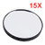 Detectorcatty Vanity Makeup Mirror 5X 10X 15X Magnifying Mirror with Two Suction Cups Cosmetics Tools Mini Round Mirror Bathroom Mirror