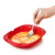 Omelet Maker Microwave Oven Non Stick Omelette Maker Silicone Egg Roll Cooker Pan Red 9.57x7.83x1.69in