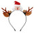 PIXNOR Reindeer Antlers Headband Christmas Headband Elk Antlers Ears Headwear Xmas Party Favors Supplies Costume Hair Accessories Santa