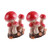 DOITOOL 2PCS Mini Mushroom Fairy Garden Miniature Figurines Mushroom Resin Figures for Garden Ornaments Plant Pots Bonsai Crafts Micro Landscape Decoration