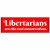 U.S. Custom Stickers Libertarians The Real Conservatives Bumper Sticker 6 inch