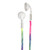 HamiltonBuhl Tangle-Free Ear Buds in-Line Microphone and Play Pause Control with Rainbow Skooob