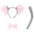 KESYOO 3pcs Elephant Costume Set Elephant Headband Ears Bowtie Tail Jungle Zoo Animals Cosplay Accessories for Photo Props Party Costume Supplies