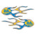 NCAA UCLA Bruins Micro Flame Decal 2-Pack