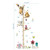 Growth Chart for Kids Cartoon Animals Lion Monkey Owl Elephant Height Measure Wall Sticker for Kids Rooms Growth Chart Nursery Room Decor Wall Art