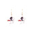 Peanuts Inspired Snoopy VS The Red Baron Earrings