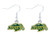 Aminco NCAA North Dakota State Bison Logo Dangler Earrings