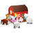 Creative Converting Farmhouse Fun Centerpiece with 3D Barn & Honeycomb Animals (4 Piece)