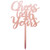 Cheers to 46 years cake topper rose gold Happy 46th Birthday Cake Topper Birthday Party Decorations Supplies