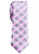 Retreez Classic Check Woven Microfiber Skinny Tie - Pink and Grey Check